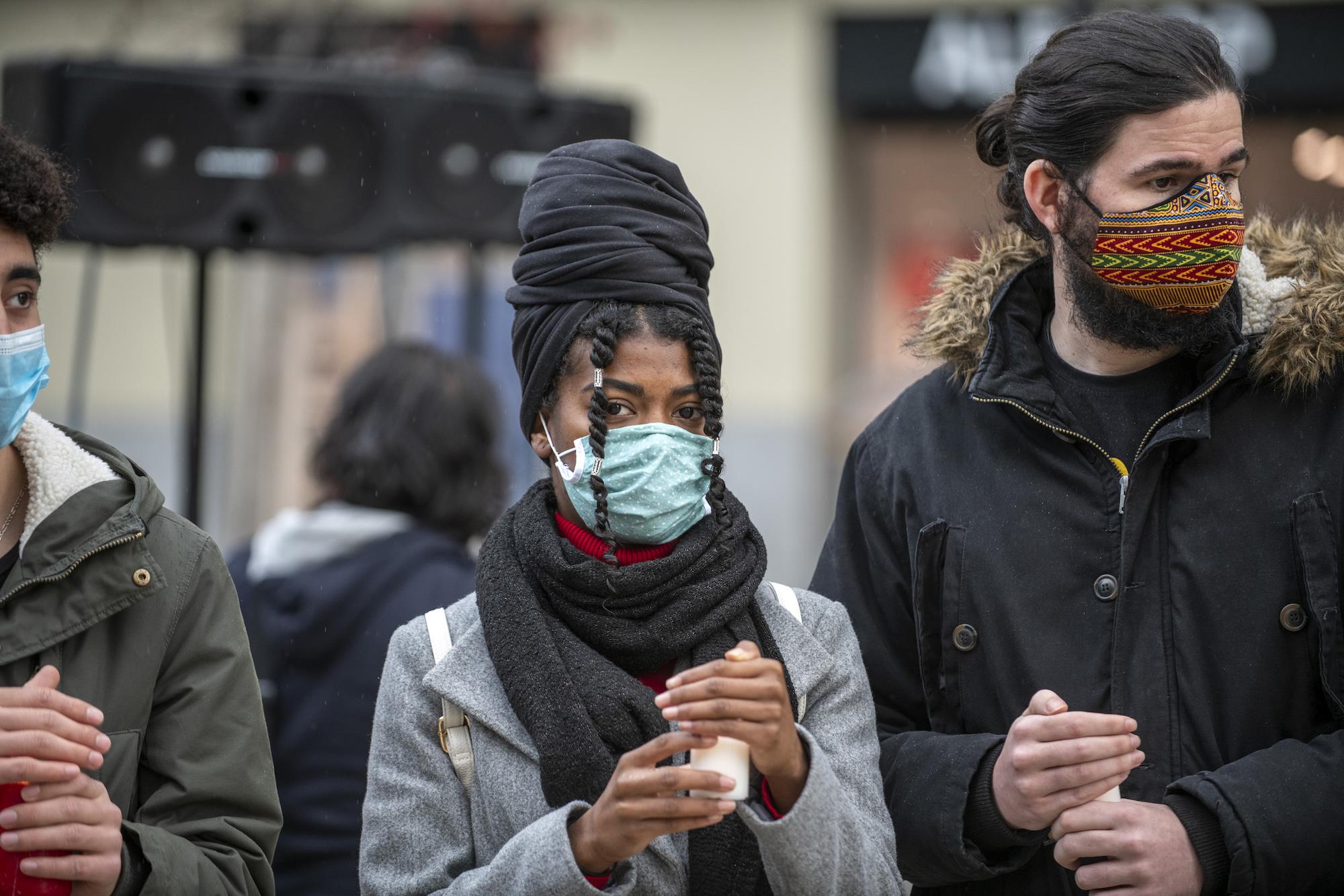 Manifestación en Madrid en el séptimo aniversario de la masacre de la playa del Tarajal.  - 4
